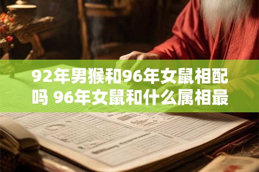 92年男猴和96年女鼠相配吗 96年女鼠和什么属相最配