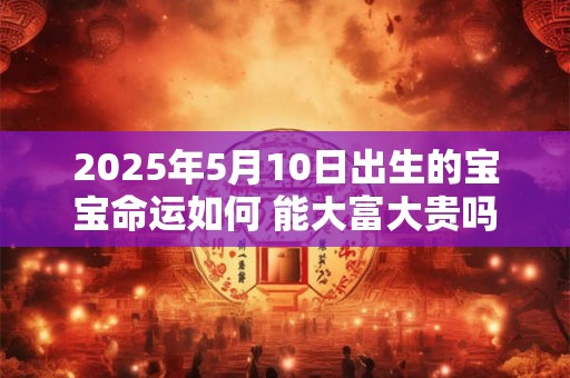 2025年5月10日出生的宝宝命运如何 能大富大贵吗