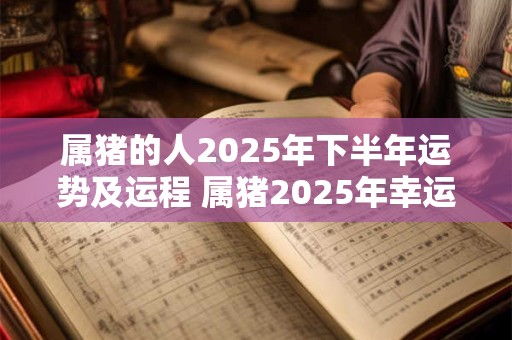 属猪的人2025年下半年运势及运程 属猪2025年幸运数字