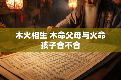 木火相生 木命父母与火命孩子合不合