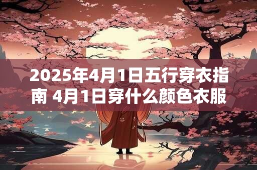 2025年4月1日五行穿衣指南 4月1日穿什么颜色衣服