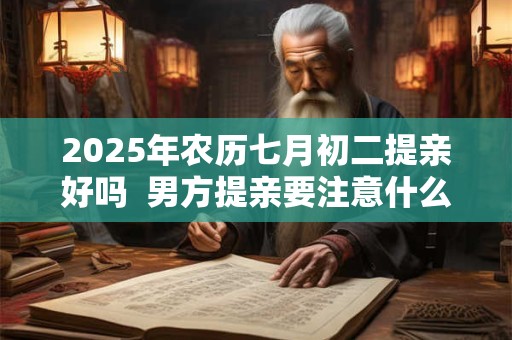 2025年农历七月初二提亲好吗  男方提亲要注意什么