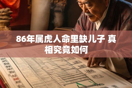 86年属虎人命里缺儿子 真相究竟如何