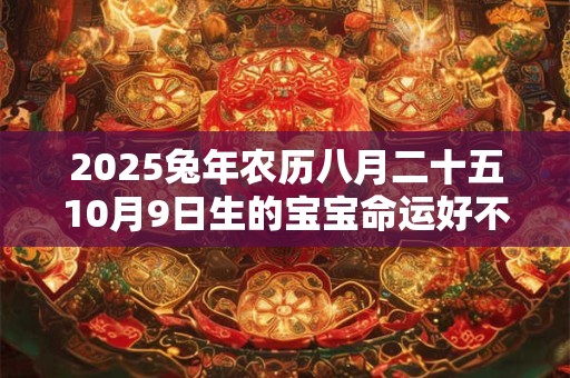 2025兔年农历八月二十五10月9日生的宝宝命运好不好