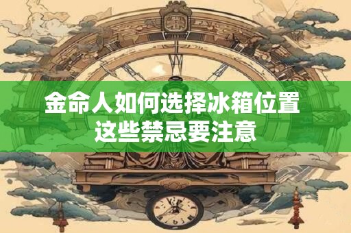 金命人如何选择冰箱位置 这些禁忌要注意