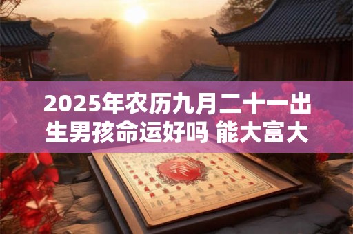 2025年农历九月二十一出生男孩命运好吗 能大富大贵吗