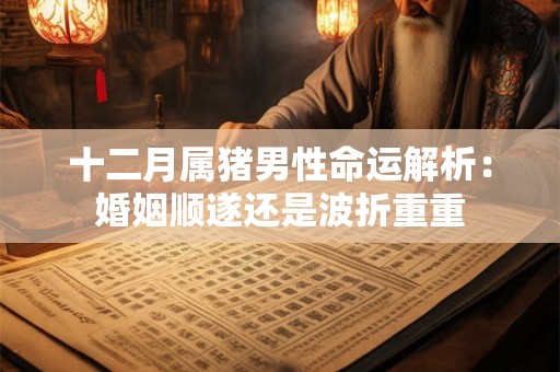 十二月属猪男性命运解析：婚姻顺遂还是波折重重
