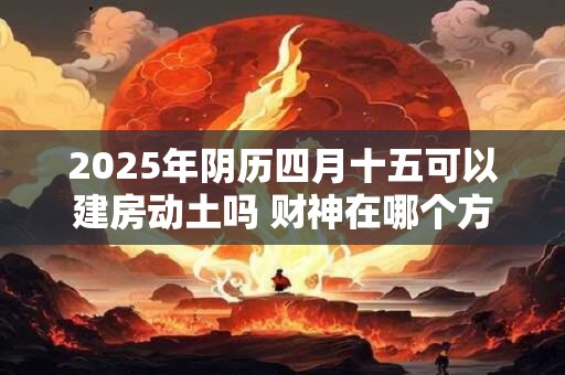 2025年阴历四月十五可以建房动土吗 财神在哪个方向