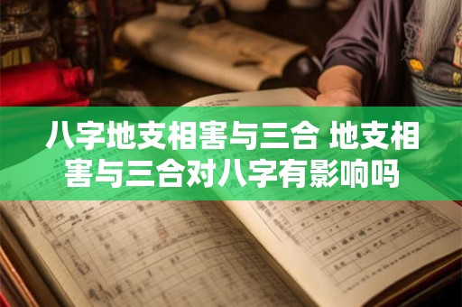 八字地支相害与三合 地支相害与三合对八字有影响吗