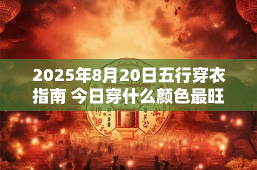 2025年8月20日五行穿衣指南 今日穿什么颜色最旺运