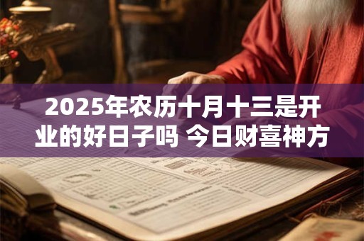 2025年农历十月十三是开业的好日子吗 今日财喜神方位