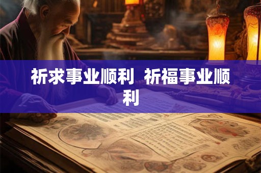 祈求事业顺利  祈福事业顺利