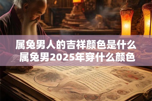 属兔男人的吉祥颜色是什么 属兔男2025年穿什么颜色旺运