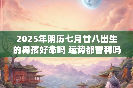 2026年阴历七月廿八出生的男孩好命吗 运势都吉利吗