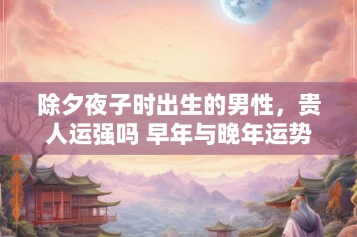 除夕夜子时出生的男性，贵人运强吗 早年与晚年运势有何差异