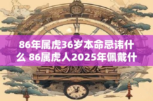86年属虎36岁本命忌讳什么 86属虎人2025年佩戴什么