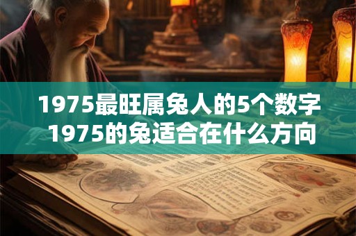 1975最旺属兔人的5个数字 1975的兔适合在什么方向发展