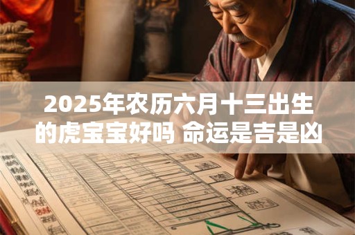 2025年农历六月十三出生的虎宝宝好吗 命运是吉是凶