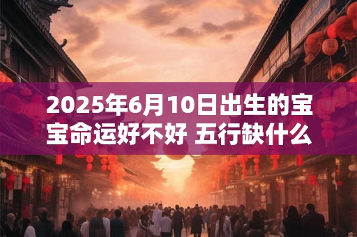 2025年6月10日出生的宝宝命运好不好 五行缺什么