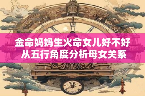 金命妈妈生火命女儿好不好 从五行角度分析母女关系