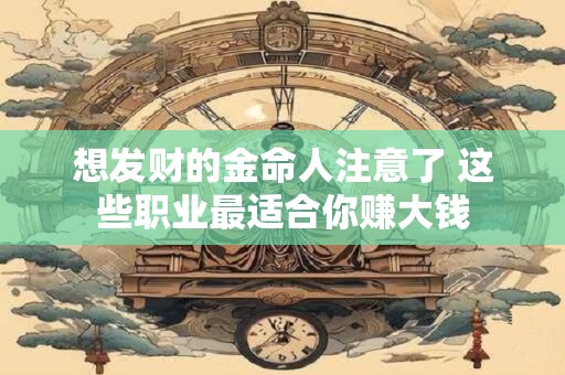 想发财的金命人注意了 这些职业最适合你赚大钱