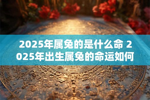 2026年属兔的是什么命 2026年出生属兔的命运如何