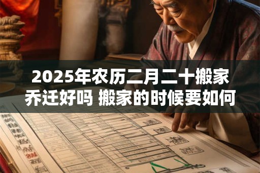 2025年农历二月二十搬家乔迁好吗 搬家的时候要如何净宅