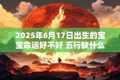 2025年6月17日出生的宝宝命运好不好 五行缺什么