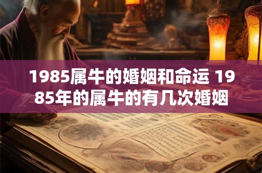 1985属牛的婚姻和命运 1985年的属牛的有几次婚姻
