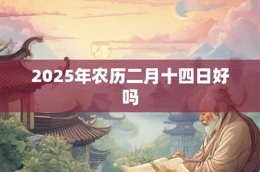 2025年农历二月十四日好吗