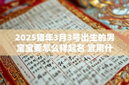 2025猪年3月3号出生的男宝宝要怎么样起名 宜用什么字