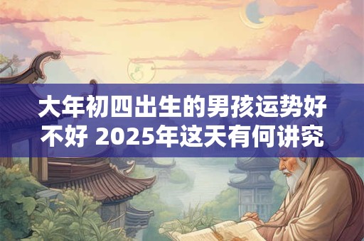 大年初四出生的男孩运势好不好 2025年这天有何讲究