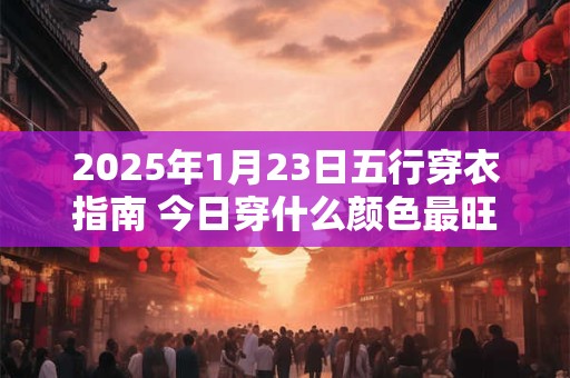 2025年1月23日五行穿衣指南 今日穿什么颜色最旺运