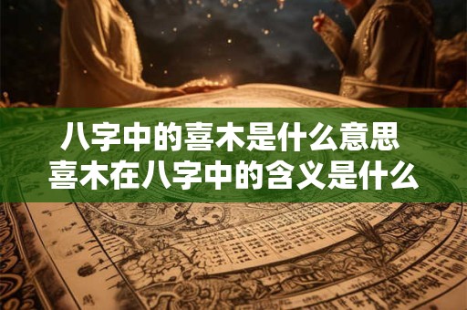 八字中的喜木是什么意思 喜木在八字中的含义是什么