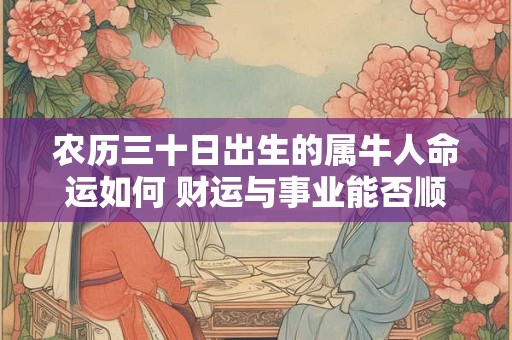 农历三十日出生的属牛人命运如何 财运与事业能否顺利