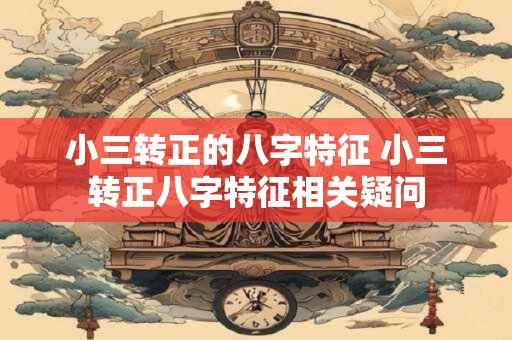 小三转正的八字特征 小三转正八字特征相关疑问 小三转正的八字特征 小三转正八字特征相关疑问
