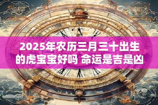 2025年农历三月三十出生的虎宝宝好吗 命运是吉是凶
