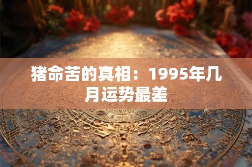 猪命苦的真相：1995年几月运势最差