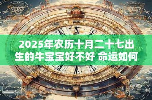2026年农历十月二十七出生的牛宝宝好不好 命运如何