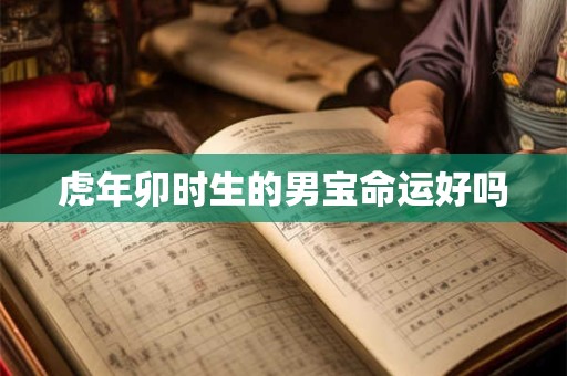 虎年卯时生的男宝命运好吗