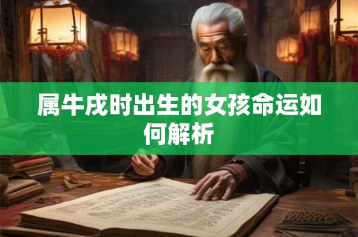 属牛戌时出生的女孩命运如何解析