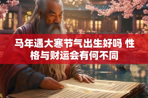 马年遇大寒节气出生好吗 性格与财运会有何不同