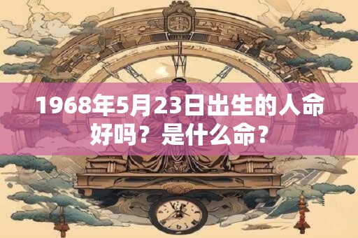 1968年5月23日出生的人命好吗?是什么命? 1968年5月23日出生的人命好吗?是什么命?
