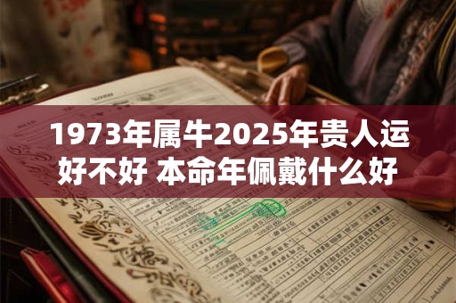 1973年属牛2025年贵人运好不好 本命年佩戴什么好