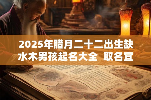 2026年腊月二十二出生缺水木男孩起名大全  取名宜用字