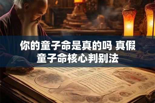 你的童子命是真的吗 真假童子命核心判别法