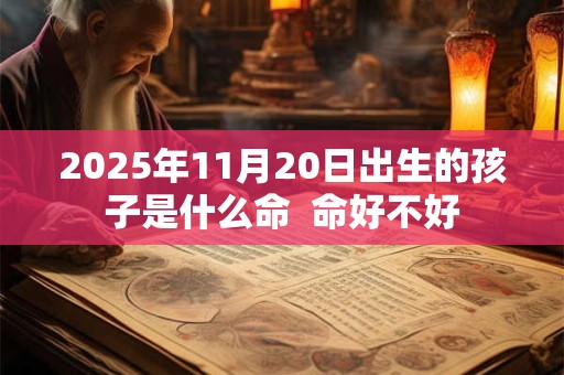 2026年11月20日出生的孩子是什么命  命好不好