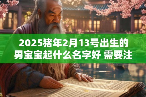 2025猪年2月13号出生的男宝宝起什么名字好 需要注意什么