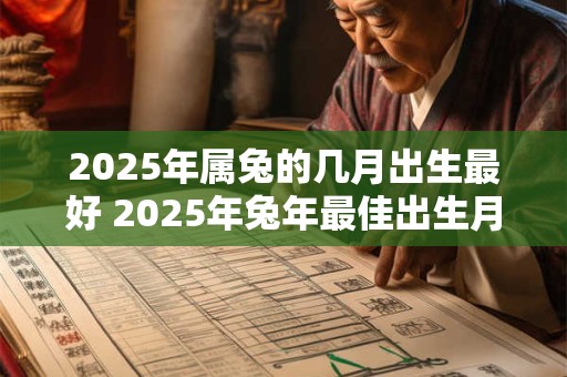 2025年属兔的几月出生最好 2025年兔年最佳出生月份