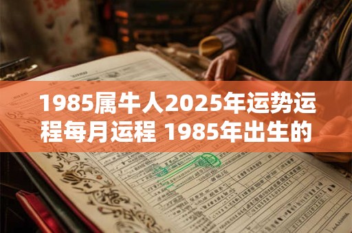1985属牛人2025年运势运程每月运程 1985年出生的属牛人2025年每月运势如何